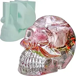 Moldes de silicona de calavera, moldes de resina epoxi 3D extra grandes para fundición, manualidades, decoración del hogar, fiestas y vacaciones