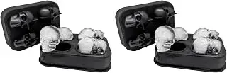 VB VIN BOUQUET FIE 1368 Molde de Hielos con Forma de Calavera – Ideal para Fiestas y Bebidas Estilizadas (Paquete de 2)