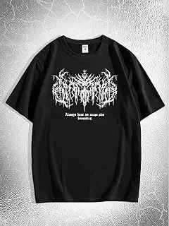 Camisetas góticas de manga corta para hombre y mujer, camisetas de verano Y2K, ropa de calle, ropa de grunge
