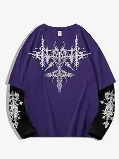 Camiseta gótica Y2K para hombre y mujer, camiseta gráfica Emo Alt Cross, camiseta Dark Academia, camisetas holgadas de gran tamaño