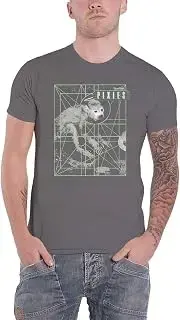 Rock Off officially licensed products · Pixies Monkey Grid Camiseta Hombre (Pack de 1)