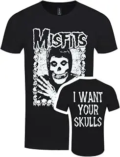 Misfits I Want Your Skulls - Camiseta negra para hombre