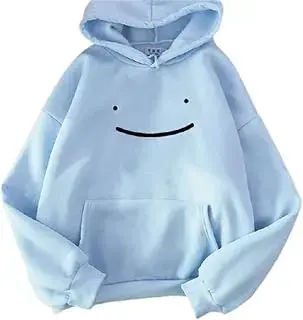 Dream Hoodie Hombre Pullover Smile Unisex Chándal Streetwear Mujeres Tops Estampado de Dibujos Animados Punk Estético Oversized Sudaderas Manga Larga Ropa Bolsillo