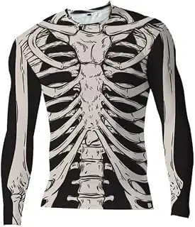 Camiseta VALICLUD para hombre con costillas de esqueleto