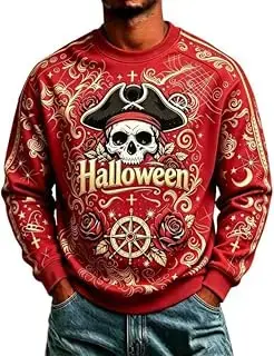 Sudadera de esqueleto de Halloween para hombre