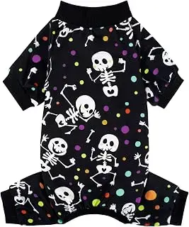 Pijama XPUDAC de calavera para perros pequeños y medianos