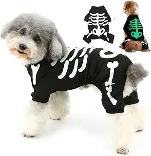 Traje Zunea de esqueleto para perro, cuatro patas