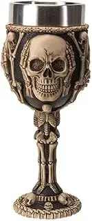 Pacific Giftware Hear See Speak skeleton goblet