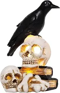 DERAYEE skull and raven LED decoration