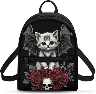 Cat skull mini backpack