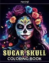 Calaveras de azúcar con fondo negro para colorear