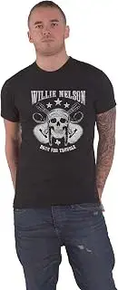 Camiseta de Calavera con Logotipo Oficial para Hombre, Color Negro