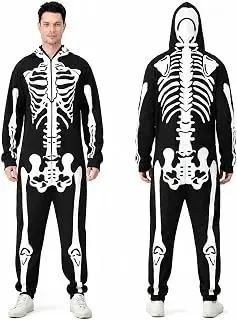 Mono de esqueleto de Halloween para adultos