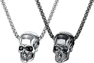 Conjunto de dos collares de esqueleto