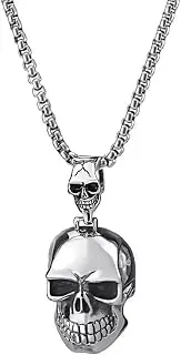 Collar con colgante de calavera