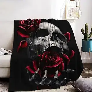 Manta de calaveras de estilo gótico