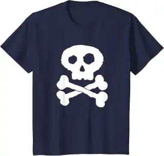 Camiseta infantil de calavera pirata
