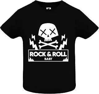 Camiseta de calavera punk para bebé