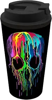 infinite by GEDA LABELS (INFKH) Coffee to go - Taza (400 ml), diseño de calavera